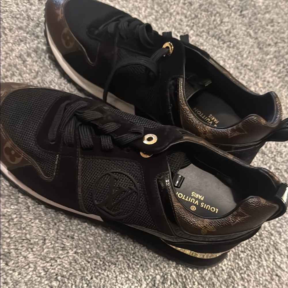 Louis Vuitton Black and Brown Sneakers